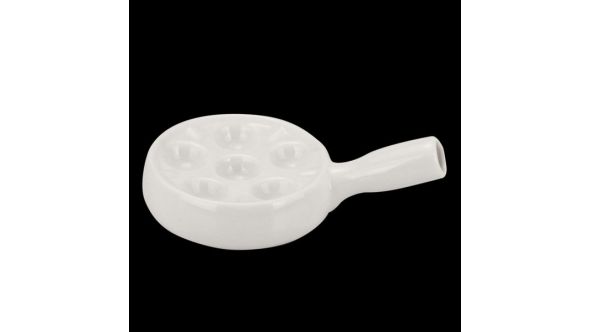 Orion C88122 Porcelain Snail Dish 6 Hole