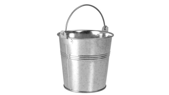 Galvanised Presentation Bucket 10x9x7.7cm