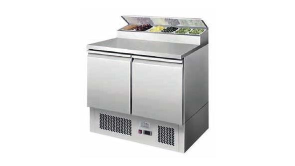  Ice-A-Cool ICE3832GR 2 Door Refrigerated Saladette Prep Counter 300 Litres	