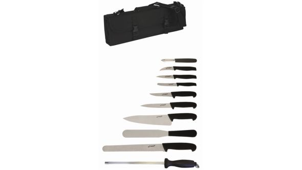 10 Piece Knife Set + Knife Case - Genware