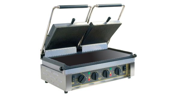 Roller Grill MAJESTIC L - Ribbed Top & Flat Base Plates