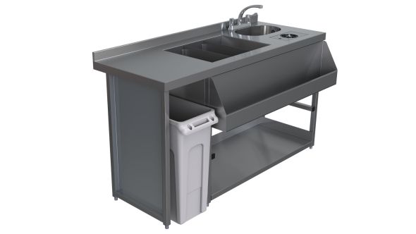 Parry MB-CSV15 Modular Bar Cocktail Station with Bin Void 1500mm Wide