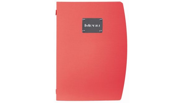 Rio A4 Menu Holder Red 4 Pages