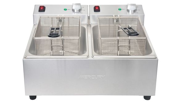 Mercury Fryer MEF-L5-DA-2 Countertop Twin Tank Fryer 2 x 5L - Electric