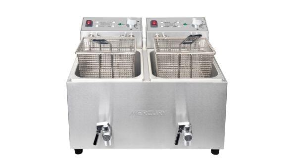 Mercury MEF-L8-DAT Countertop Twin Tank Fryer 2 x 8L - Electric