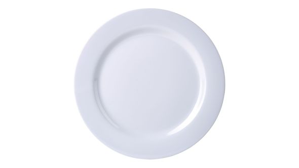 Genware 9" Melamine Dinner Plate White - Pack of 12