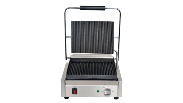 Mercury MEP-M-SARR-1 Single Countertop Contact Grill - Ribbed