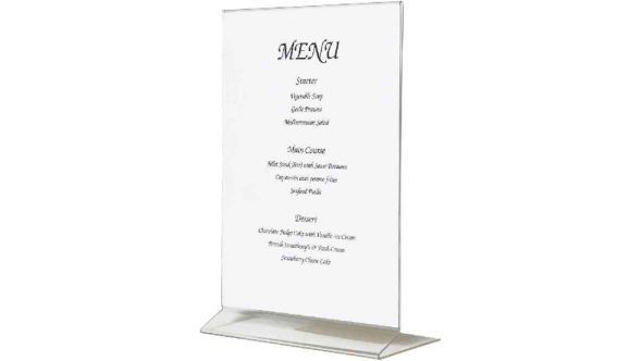 Acrylic Menu Holder A4 Size - Genware