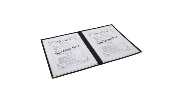 American Style Clear Menu Holder - 2 Page