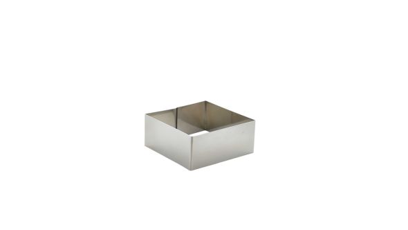 Stainless Steel Square Mousse Ring 8x3.5cm - Genware