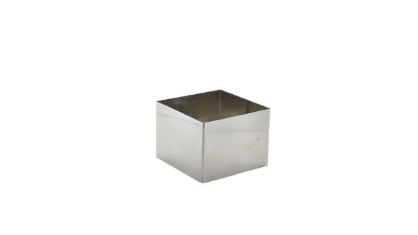 Stainless Steel Square Mousse Ring 8x6cm - Genware