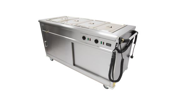 Parry MSB15 - Mobile Servery / Hot Cupboard With Bain Marie Top