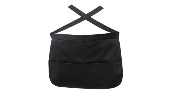 Black Money Pocket Apron - Genware