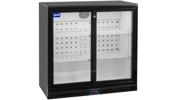 Prodis NT2BSLO-HC Low Profile Double Sliding Door Bottle Cooler 208L