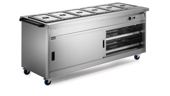 Lincat P8B6 Panther 800 Series - Hot Cupboard with Bain Marie Top 