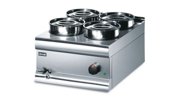 Lincat BS4W Silverlink - Electric 4 Pot Dry or Wet & Dry Bain Marie