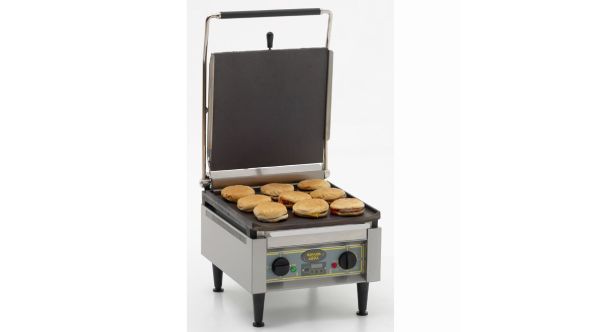 Roller Grill PANINI XLE FT Extra Large Single - Flat Top & Base Plates Contact Grill