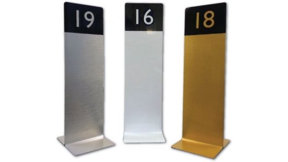 Slimline Tall Table Numbers For Restaurants / Cafes / Pubs