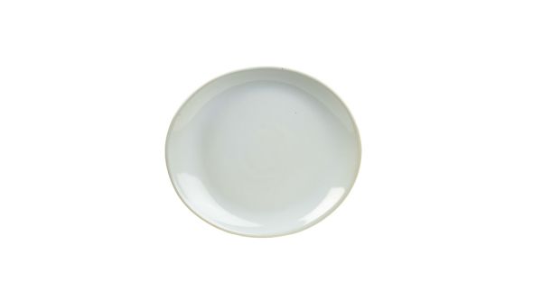 Terra Stoneware Rustic White Oval Plate 21x19cm - pk 6