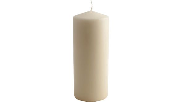 Pillar Candle 20cm H X 8cm Dia Ivory - Genware