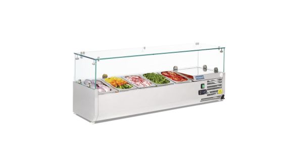 Polar G608 Refrigerated Counter Top Prep/Servery 5 x 1/4GN