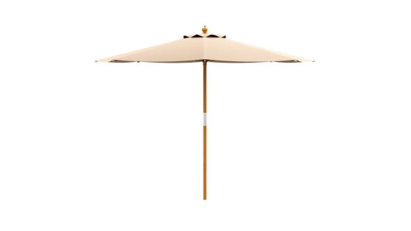 PRINCE Parasol Natural/Cream 250cm dia – ZA.452P