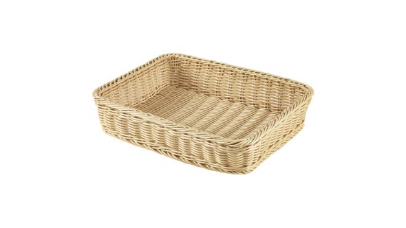 Polywicker Display Basket GN 1/2 - 32 x 26 x 7cm (L x W x H) 