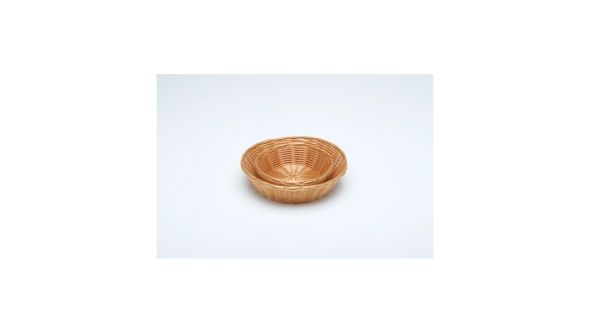 Round Polywicker Basket 7"Dia X 2" Deep - Genware