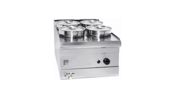 Parry PWB4 - 4 Pot Wet Well Stainless Steel Bain Marie