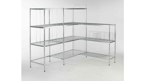 Quartermaster Zinc Coated Shelving - 600mm Deep