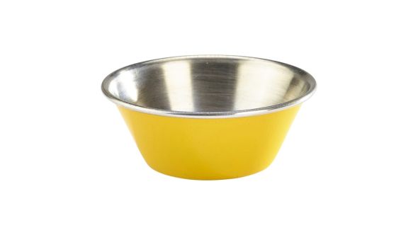 1.5oz Stainless Steel Ramekin Yellow - Genware