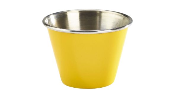 2.5oz Stainless Steel Ramekin Yellow - Genware