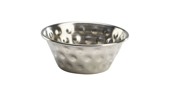 1.5oz Stainless Steel Hammered Ramekin - Genware