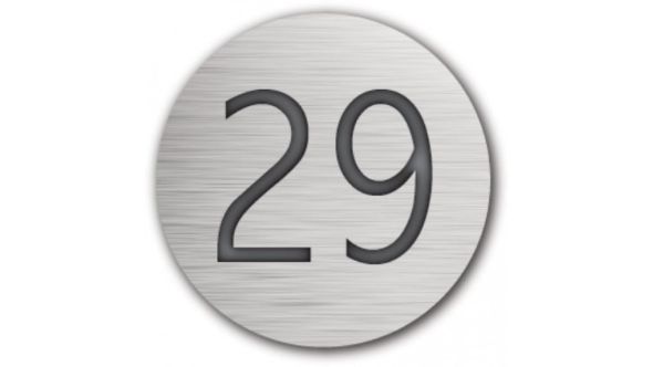 Table Number Discs Silver Engraved for Restaurant / Cafe / Pub - Singles