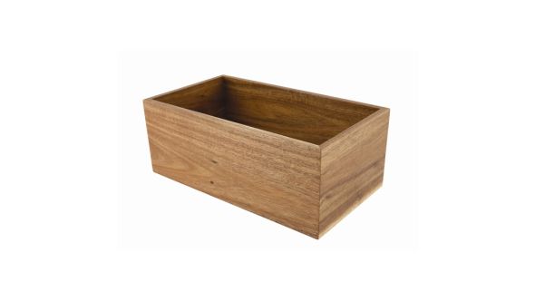 Genware Acacia Wood Riser/Box 32.5X18X12.3cm