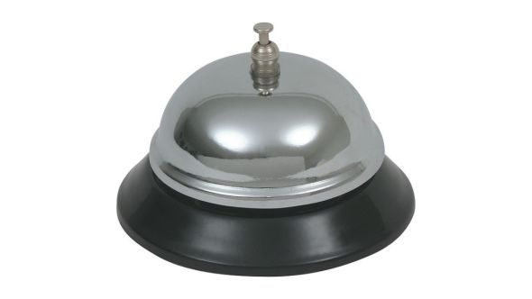 Genware Chrome Plated Service Bell 3 1/2" Dia