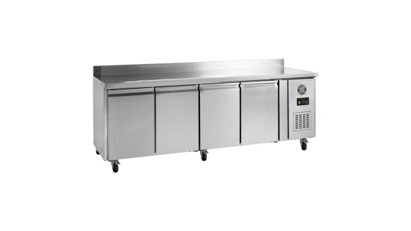 Tefcold GC74 4 Door Gastronorm Prep Fridge Counter 553L