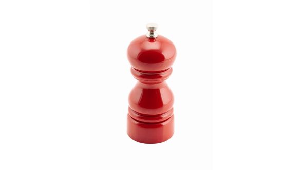 Genware Salt Or Pepper Grinder Red 12.7cm