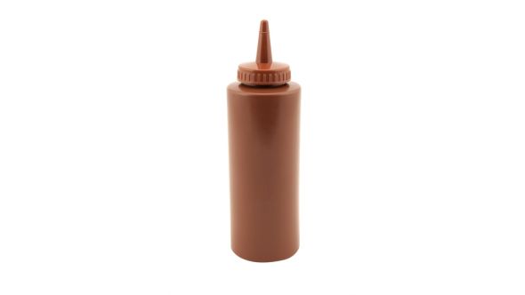 Genware Squeeze Bottle Brown 12oz/35cl