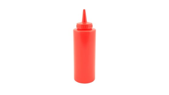 Genware Squeeze Bottle Red 12oz/35cl