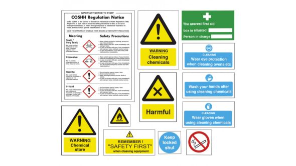 Safe Use & Storage of Chemicals Sign Pack - SUCPK