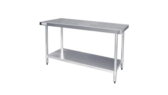 Vogue Stainless Steel Prep Table - T377 - 900(H) x 1500(W) x 600(D)mm