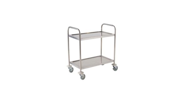 Stainless Steel  Trolley 85.5L X 53.5W X 93.3H-2 Shelves