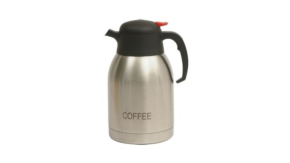 Coffee Inscribed Stainless Steel Vacuum Jug 2.0L - Genware