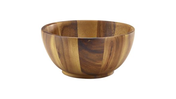 Acacia Wood Bowl 20Ø x 10cm - Genware