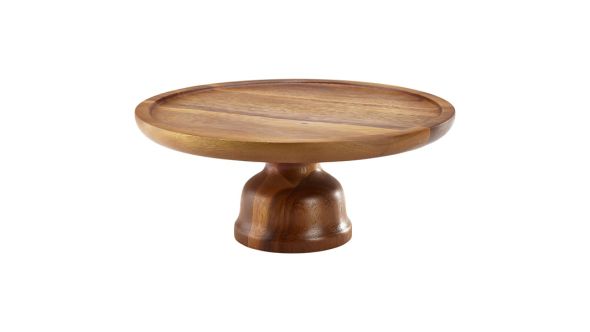 Acacia Wood Cake Stand - Genware