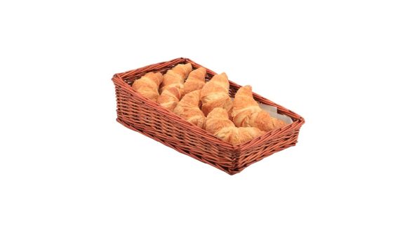 Wicker Display Basket 40X25X12cm - 6cm Front - Genware