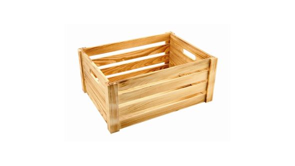 Wooden Crate Rustic Finish 41 x 30 x 18cm - Genware