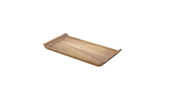 Acacia Wood Serving Platter 33X17.5X2cm - Genware