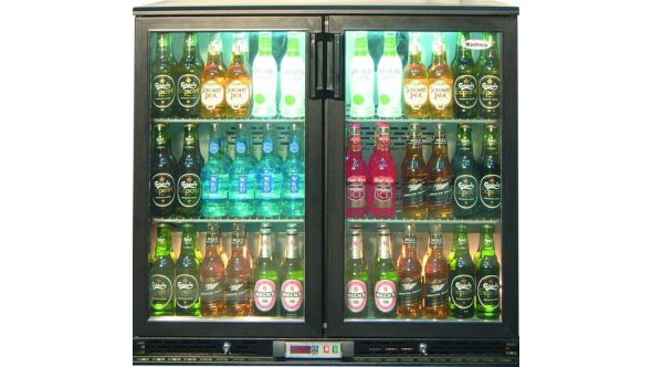 Infrico ZX2 - Bottle Cooler Double Door Black